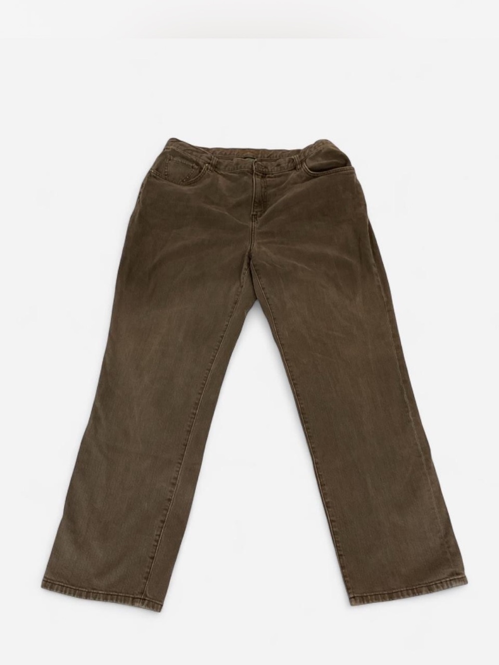 Vintage Ralph Lauren Women's Straight Leg Jeans in Brown
